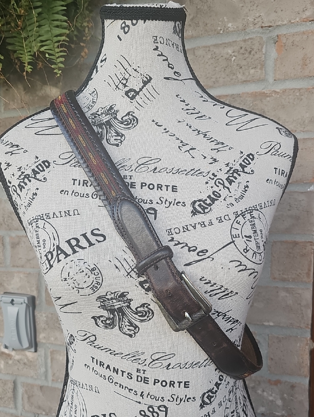 Mens Orvis Leather Belt